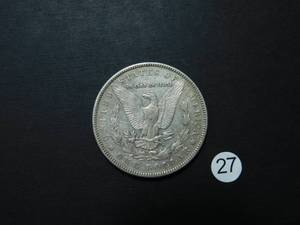 lot 27 image: 1887 XF Morgan Silver Dollar