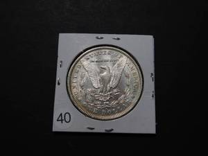 lot 40 image: Tough Date 1894-O  Morgan Silver Dollar Marked AU when purchased