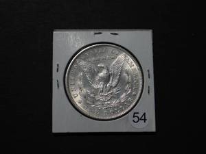 lot 54 image: 1903 BU Morgan Silver Dollar Marked MS65 when Purchased - Beautiful Coin NGC Price for a MS65 $390