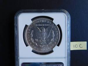 lot 10C image: Rare 1884-S Morgan Silver Dollar NGC AU53