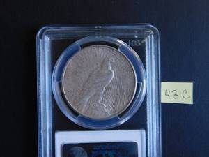 lot 43C image: 1927-S Peace Dollar PCGS AU58