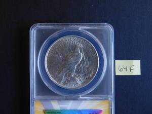 lot 64F image: 1935-S Peace Dollar ANACS AU53