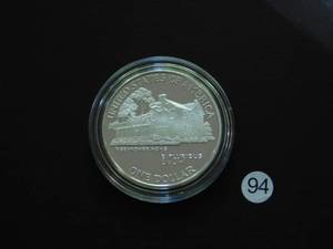 lot 94 image: 1990-P Proof Eisenhower Silver Comm. Dollar Price Guide $39.00