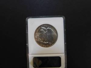 lot 108 image: 1943 Walking Liberty Half Dollar ANACS MS63   NGC Price Guide for a MS63 is $55