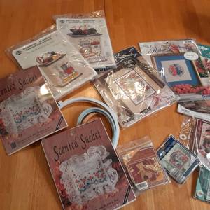 lot 31 image: Huge cross stitch lot with tons of ...