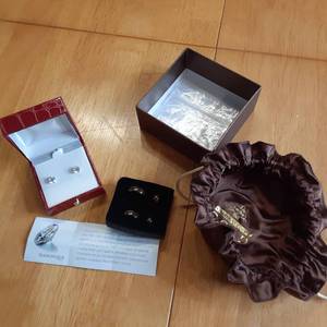 lot 85 image: Lot containing earrings. One box is...