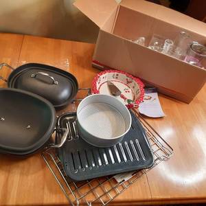 lot 96 image: Large Kitchen and glassware lot. Br...