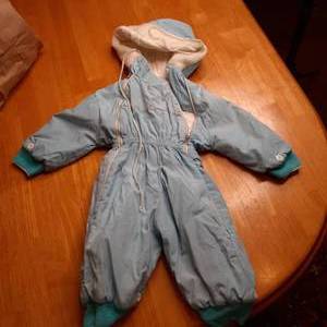 lot 121 image: Vintage light blue baby snowsuit. W...
