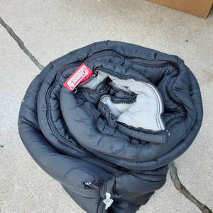 lot 222 image: Black Coleman Sleeping bag for the ...