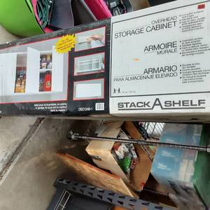 lot 223 image: StackAShelf overhead Wall Mount 3 d...