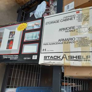 lot 224 image: StackAShelf overhead Wall Mount 3 d...