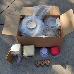 lot 241 image: Box loaded with Stoneware plates an...
