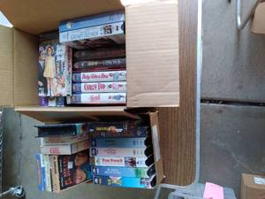 lot 454 image: Box Full Of VHS Tapes See Photos...