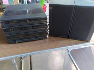 lot 457 image: Sharp Stereo System With 2 Speaker...