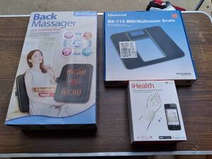 lot 461 image: BMIBathroom Scale, iHealth Blood W...