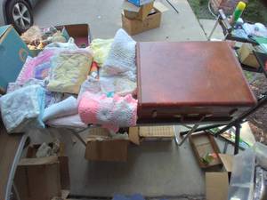 lot 475 image: Vintage Suitcase, and Large Lot of ...