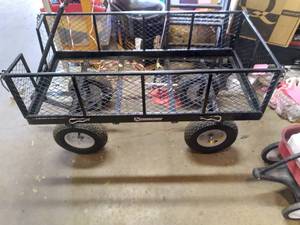 lot 493 image: Strongway Metal Wagon 50 x 24 x 2...