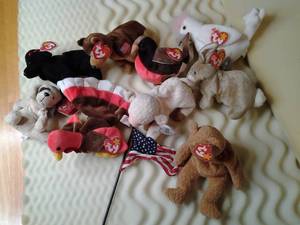 lot 135 image: Small collection of full size beani...