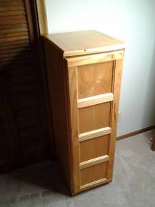 lot 141 image: 5 tier Multi-Media cabinet or dress...