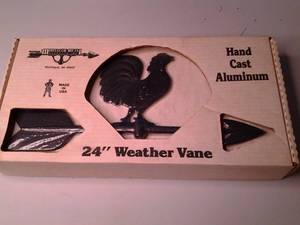 lot 3 image: Hand Cast Aluminum 24 Weather Vane...