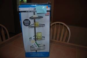 lot 602 image: Inter Design 4 tier tension pole sh...