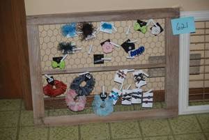 lot 621 image: (2) frames to display your craft ac...