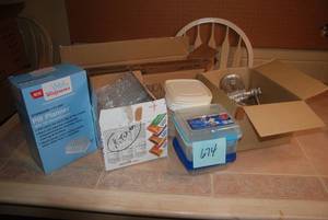 lot 674 image: Candle Holders, Pill Planner, Lunch...