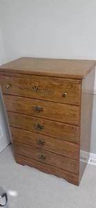 lot 701 image: 6 Drawer Vintage Dresser 31 X 16.5...
