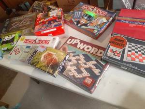 lot 747 image: Large Box Of Board Games See Photo...