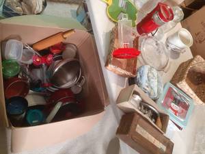 lot 278 image: Large Lot of Misc. Tins, Containers...
