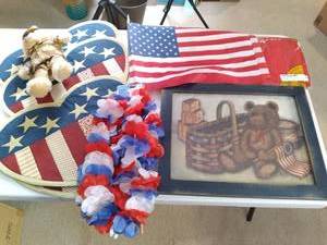 lot 762 image: Good Ol US Military Memorabilia and Americana decor.