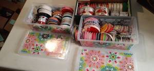 lot 771 image: (3) Containers of Crafting Ribbon ...