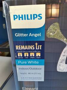 lot 361 image: Philips LED Glitter Angel IndoorOu...