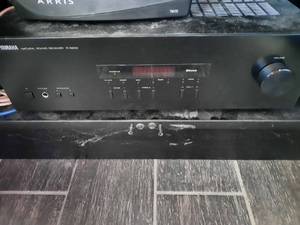lot 69 image: Yamaha R-S202 100-Watt Stereo Audio Natural Sound Receiver AND 4 Polk Audio Speakers