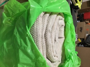 Unique Loom Solid Shag Pure Ivory 9 ft. x 12 ft. Area Rug