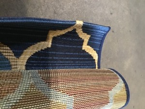 Unique Loom Outdoor Eden Trellis Blue 6 0 x 6 0 Square Rug