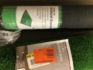 Green Artificial Grass Rug