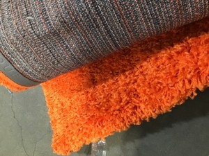 Unique Loom Solid Shag Tiger Orange 6 ft. x 9 ft. Area Rug