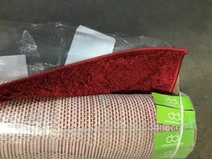 Unique Loom Floral Shag Carved Red 5 0 x 8 0 Area Rug