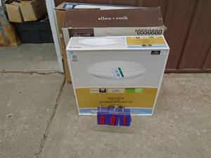 lot 1 image: Store return lighting fixtures. Some boxes have been opened. As shown.