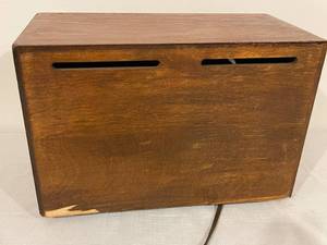 lot 52 image: 1947 Emerson Table Radio with Wooden Case
