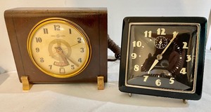lot 1 image: Six Vintage Clocks