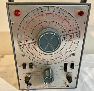 lot 155 image: RCA RF Signal Generator with Manual