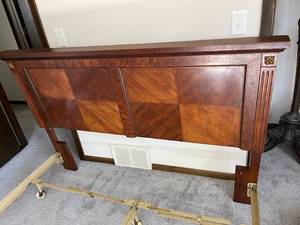 lot 271 image: Wooden Queen Headboard and Frame