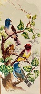 lot 303 image: Beautiful Bird Artwork