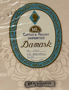 lot 300 image: Imported Damask Set