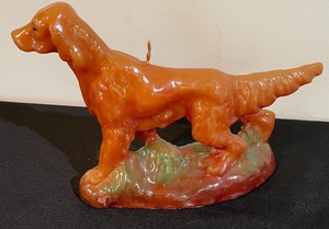 lot 324 image: Delightful Vintage Dog Candle