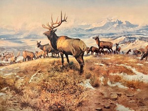 lot 306 image: CM Russell Print