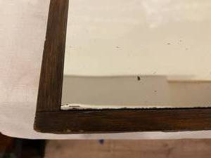 lot 378 image: Vintage Wooden Wall Mount Mirror