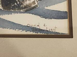 lot 380 image: The Tool Shed Framed Art by Donald Vander Leest